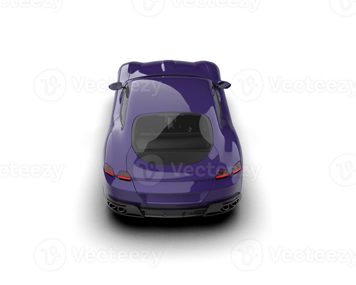 Realistic sport car isolated on background. 3d rendering - illustration png