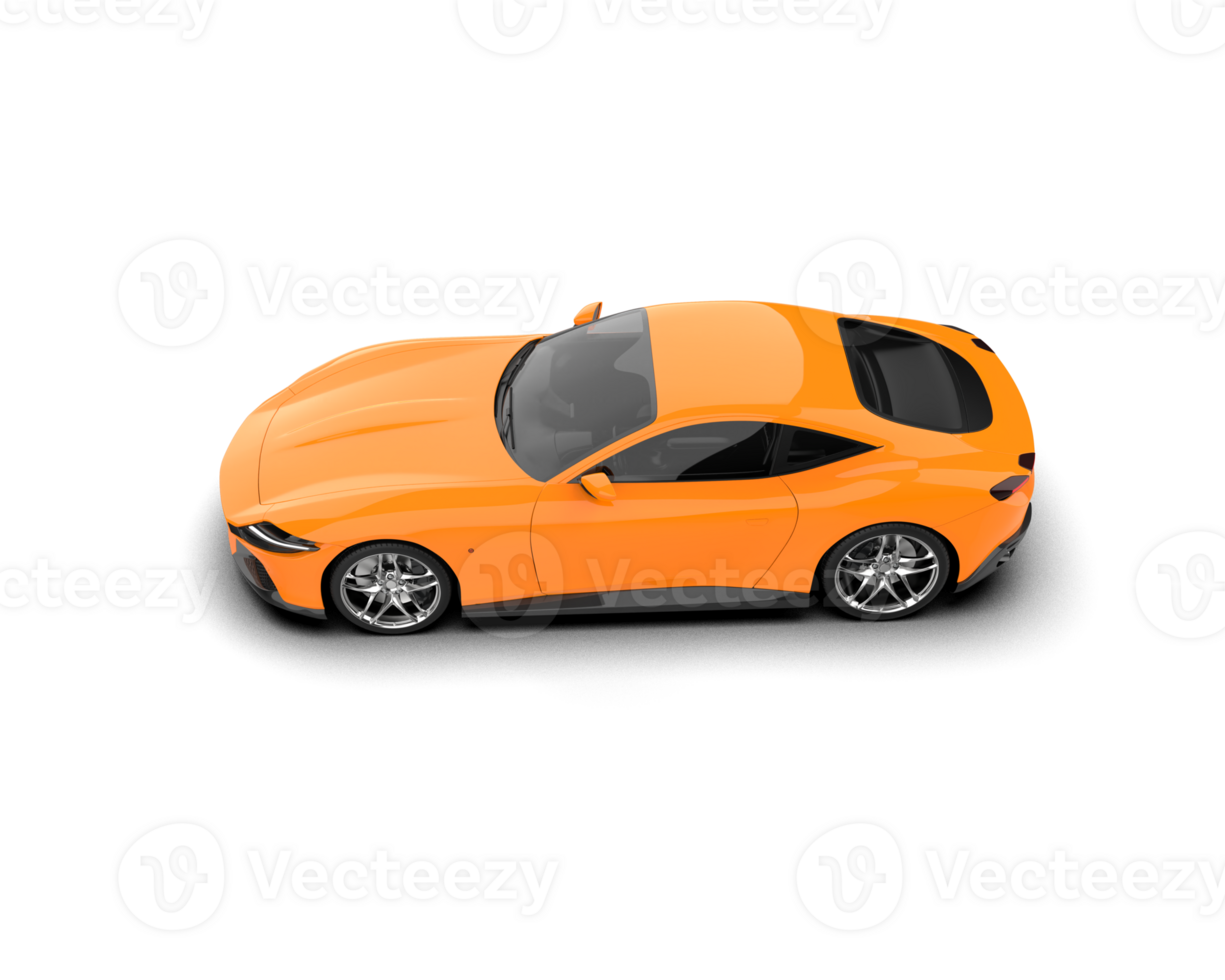Realistic sport car isolated on background. 3d rendering - illustration png