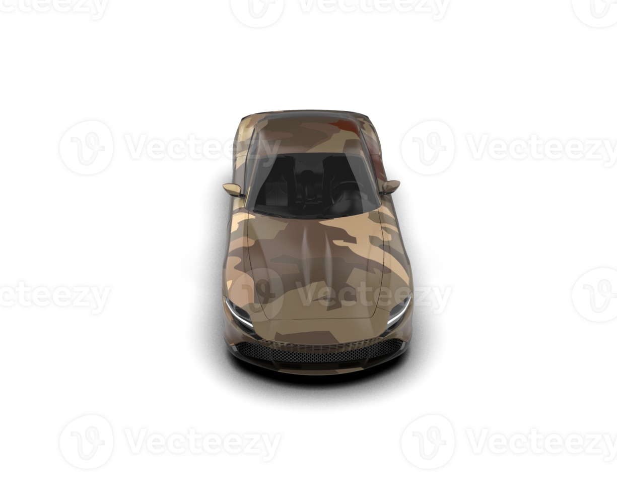 Realistic sport car isolated on background. 3d rendering - illustration png