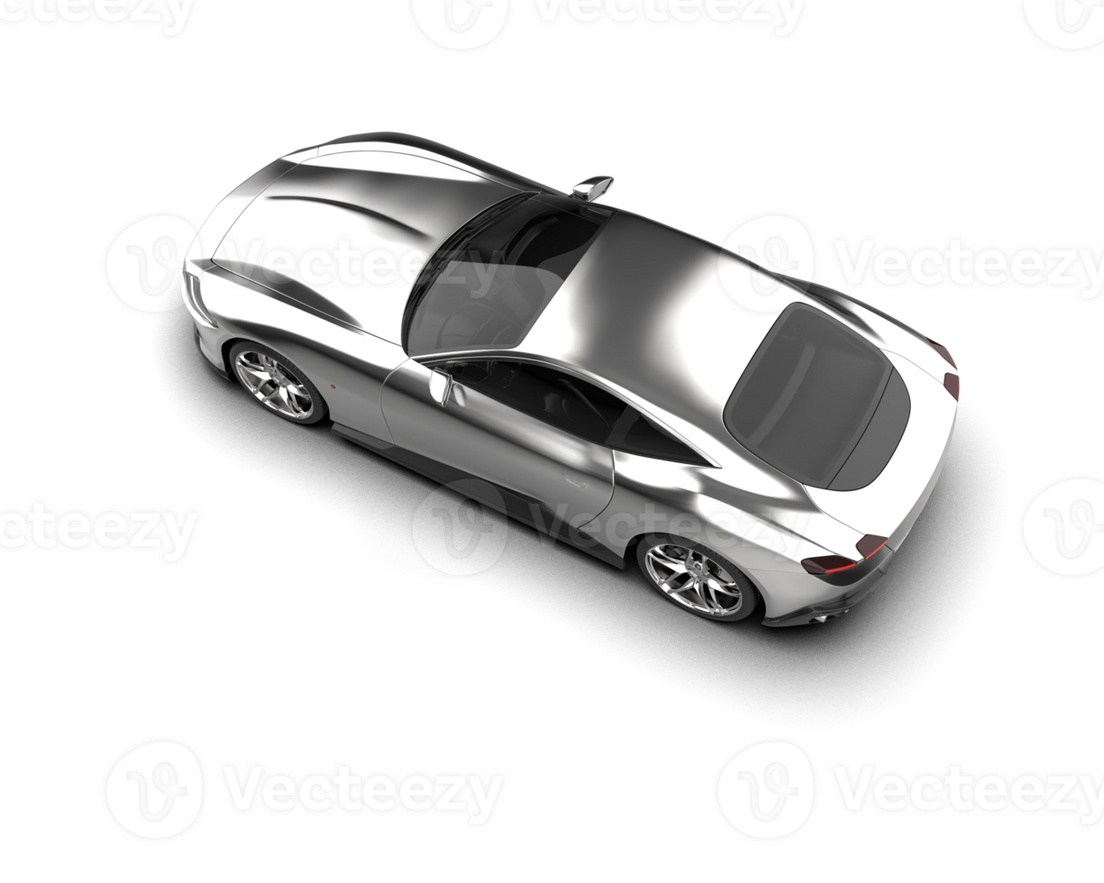 Realistic sport car isolated on background. 3d rendering - illustration png