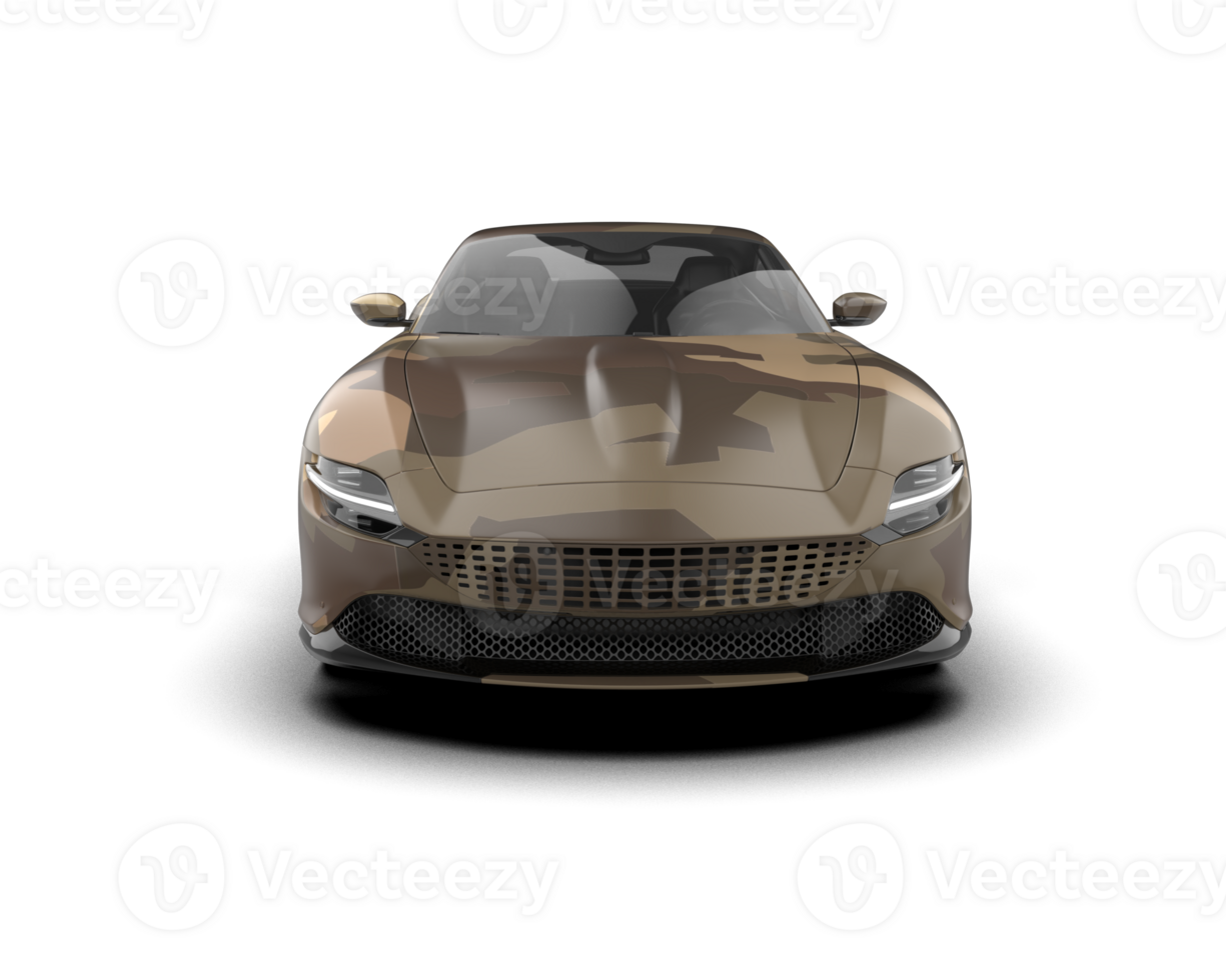 Realistic sport car isolated on background. 3d rendering - illustration png