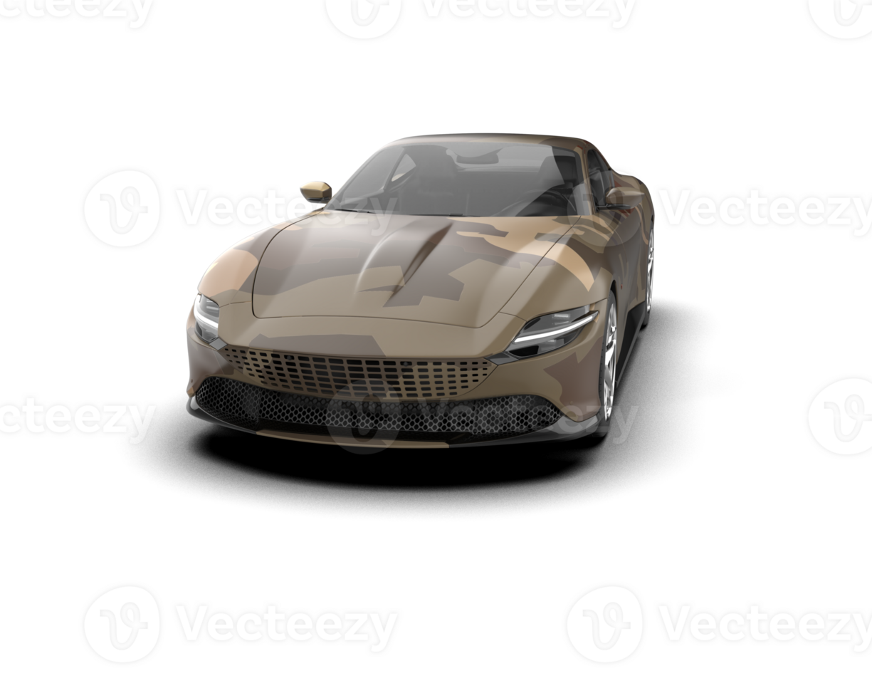 Realistic sport car isolated on background. 3d rendering - illustration png