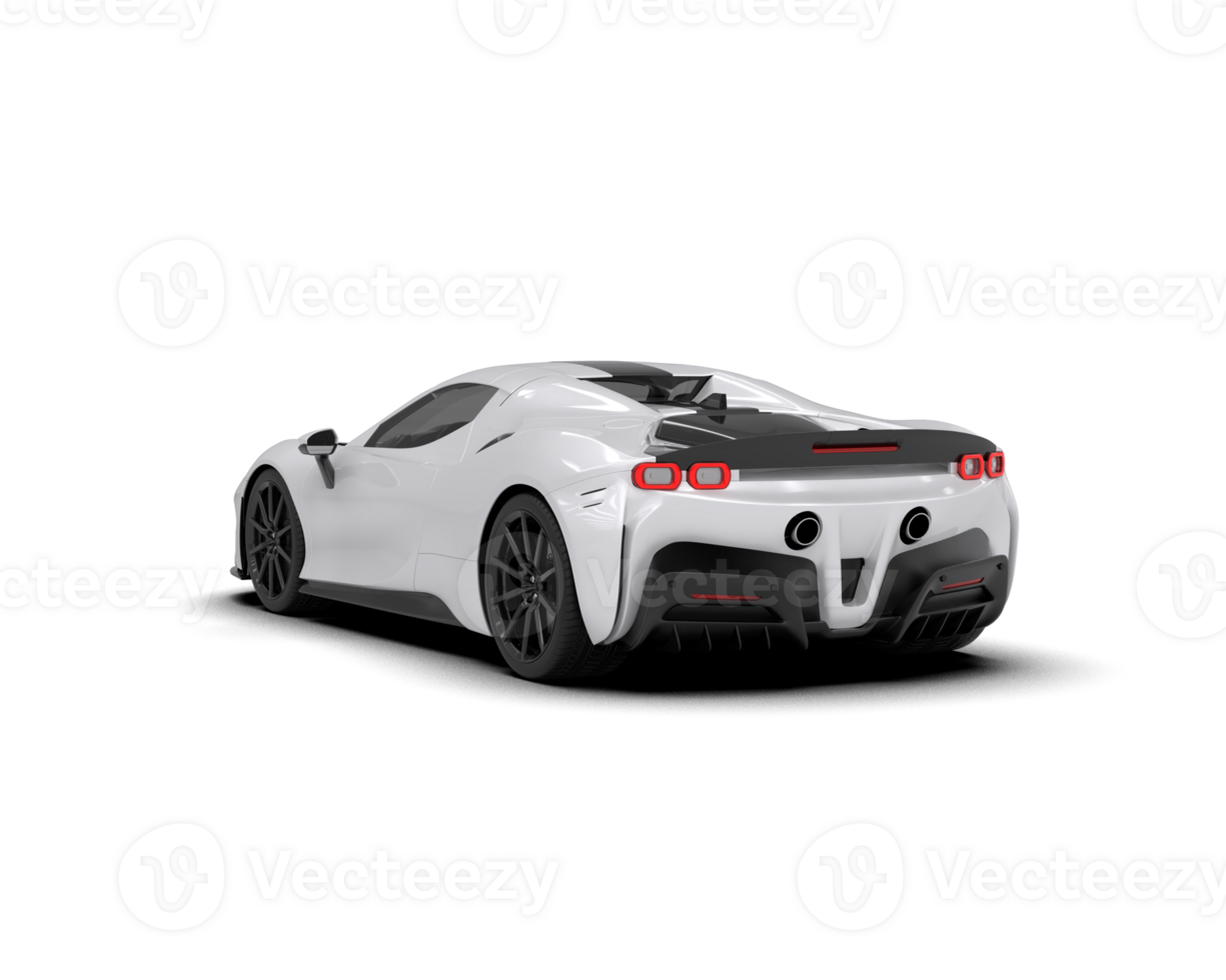 Realistic sport car isolated on background. 3d rendering - illustration png