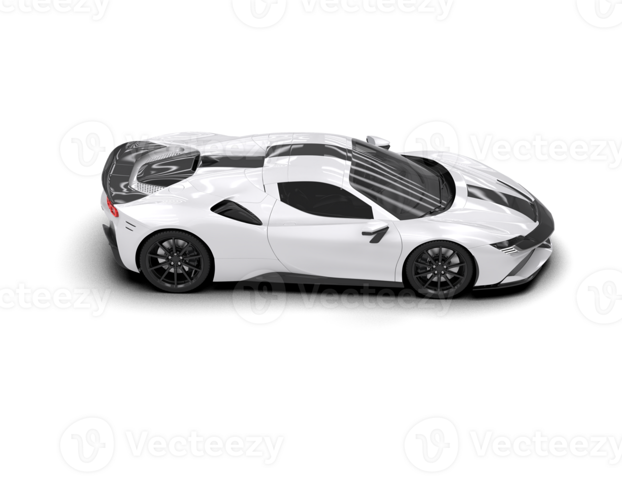 Realistic sport car isolated on background. 3d rendering - illustration png