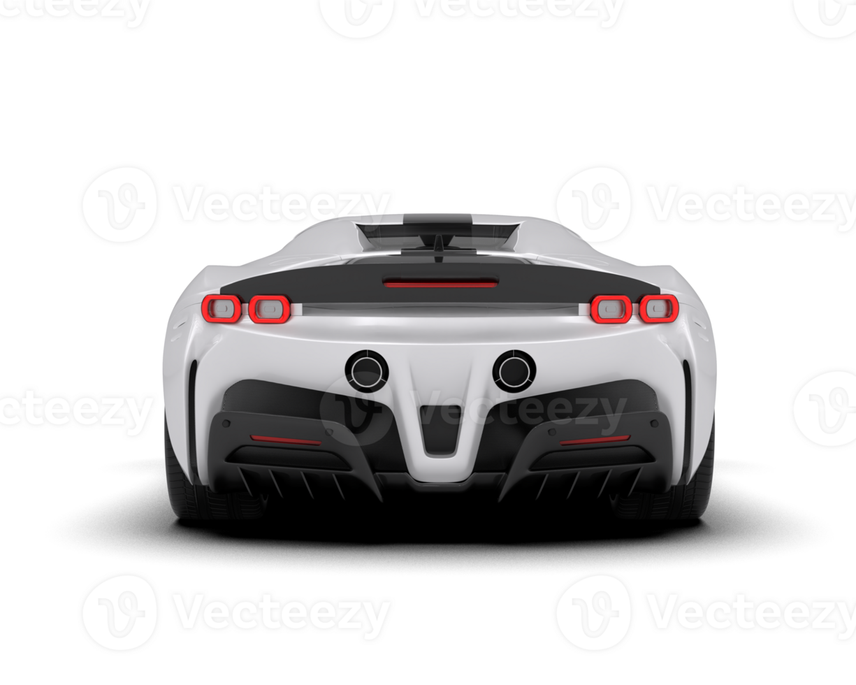 Realistic sport car isolated on background. 3d rendering - illustration png