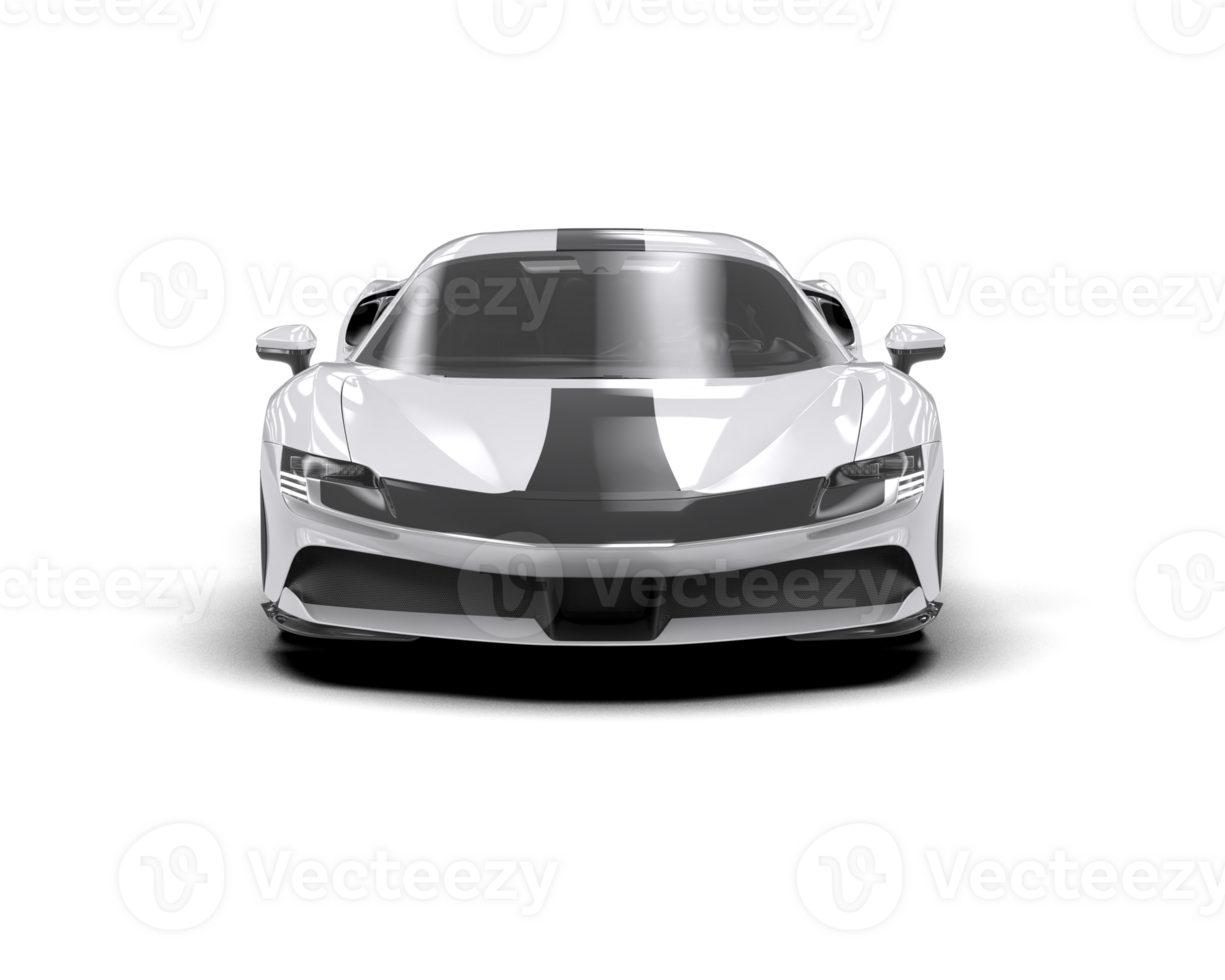 realistisch sport auto geïsoleerd Aan achtergrond. 3d renderen - illustratie png