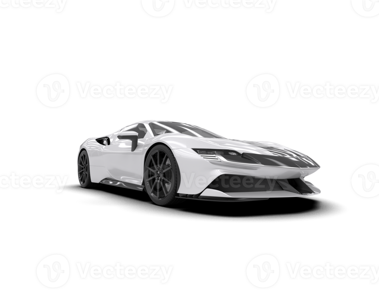Realistic sport car isolated on background. 3d rendering - illustration png