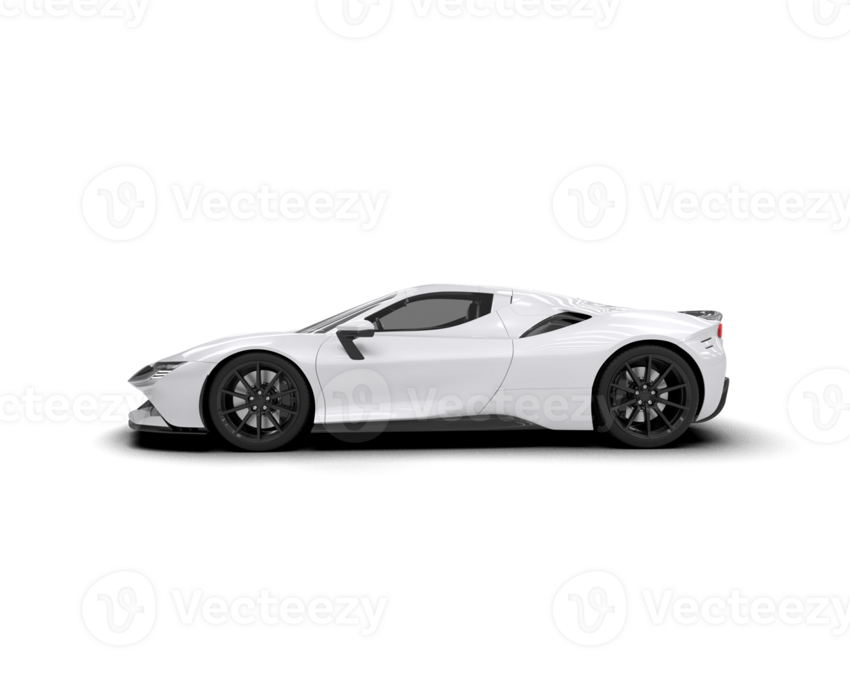 Realistic sport car isolated on background. 3d rendering - illustration png