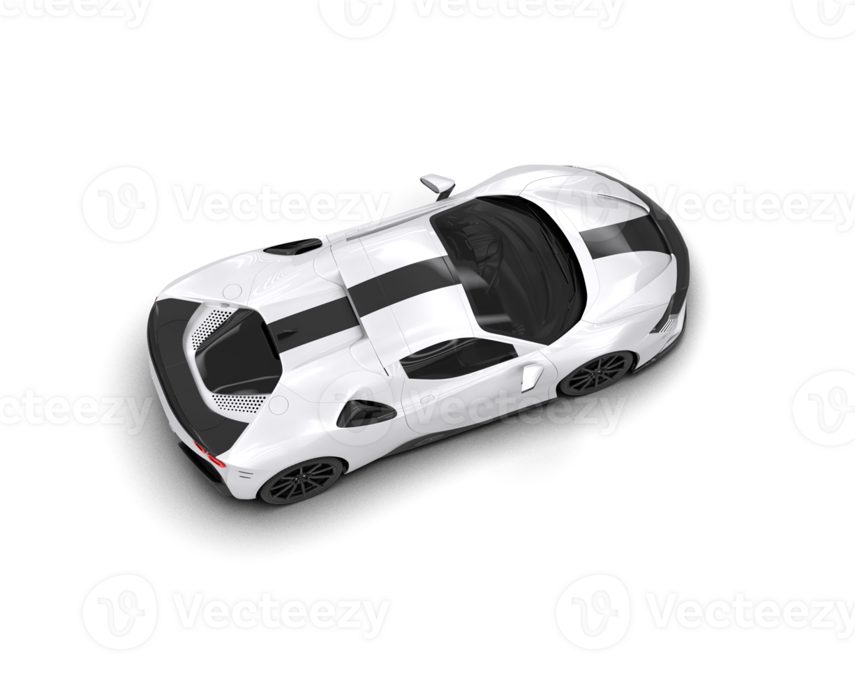 Realistic sport car isolated on background. 3d rendering - illustration png