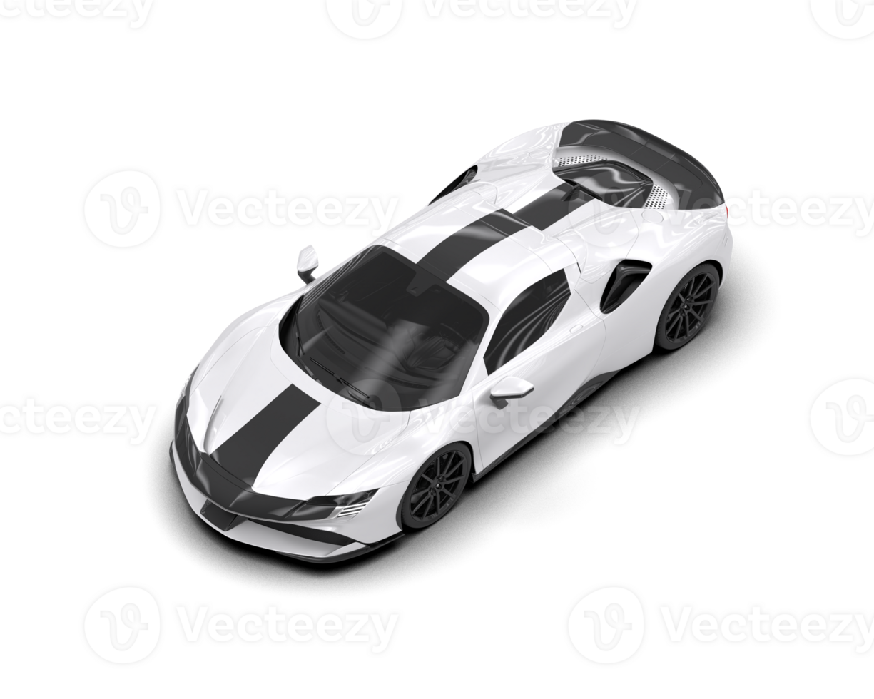 Realistic sport car isolated on background. 3d rendering - illustration png