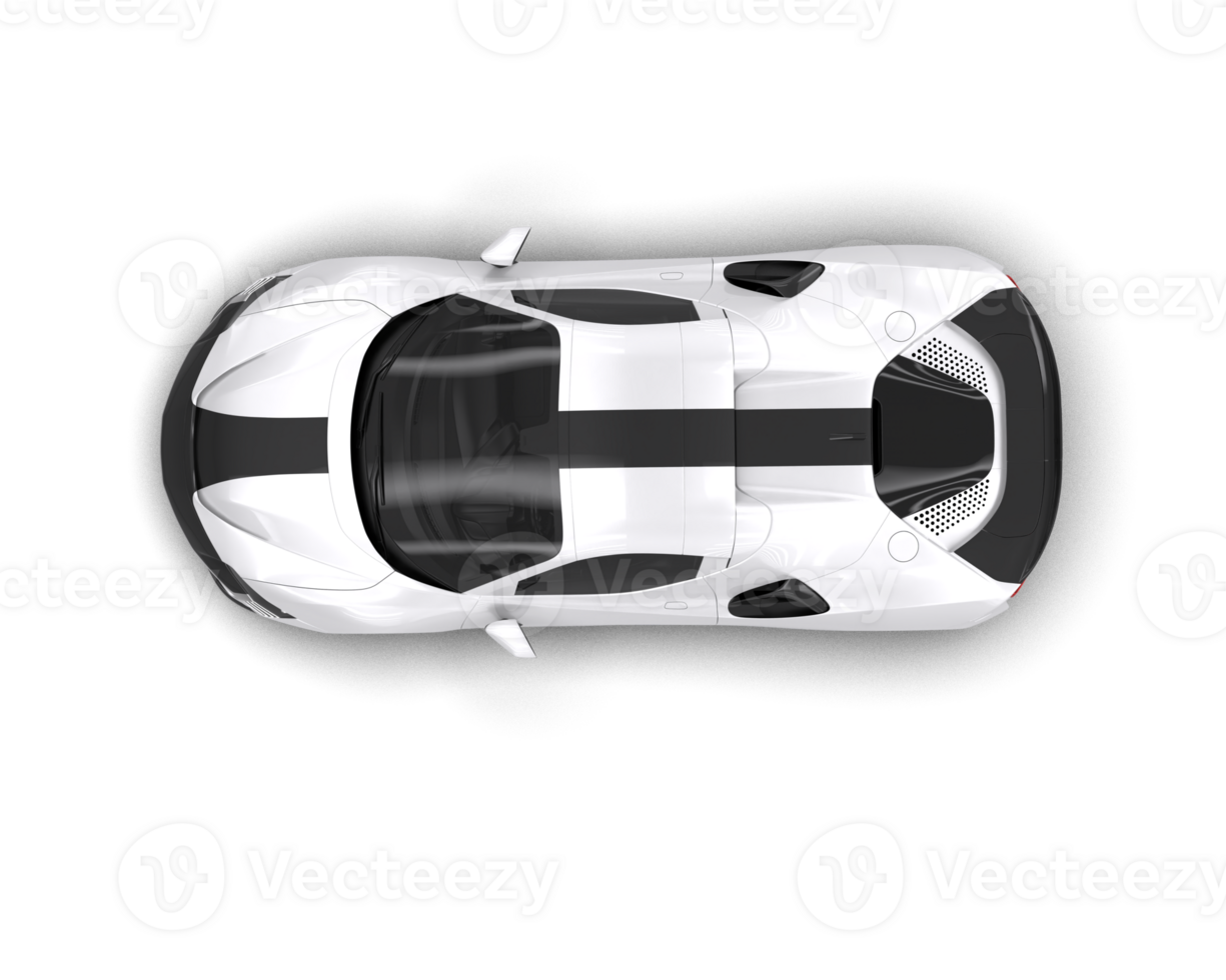 Realistic sport car isolated on background. 3d rendering - illustration png