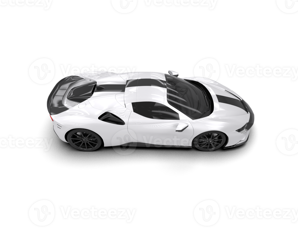 Realistic sport car isolated on background. 3d rendering - illustration png