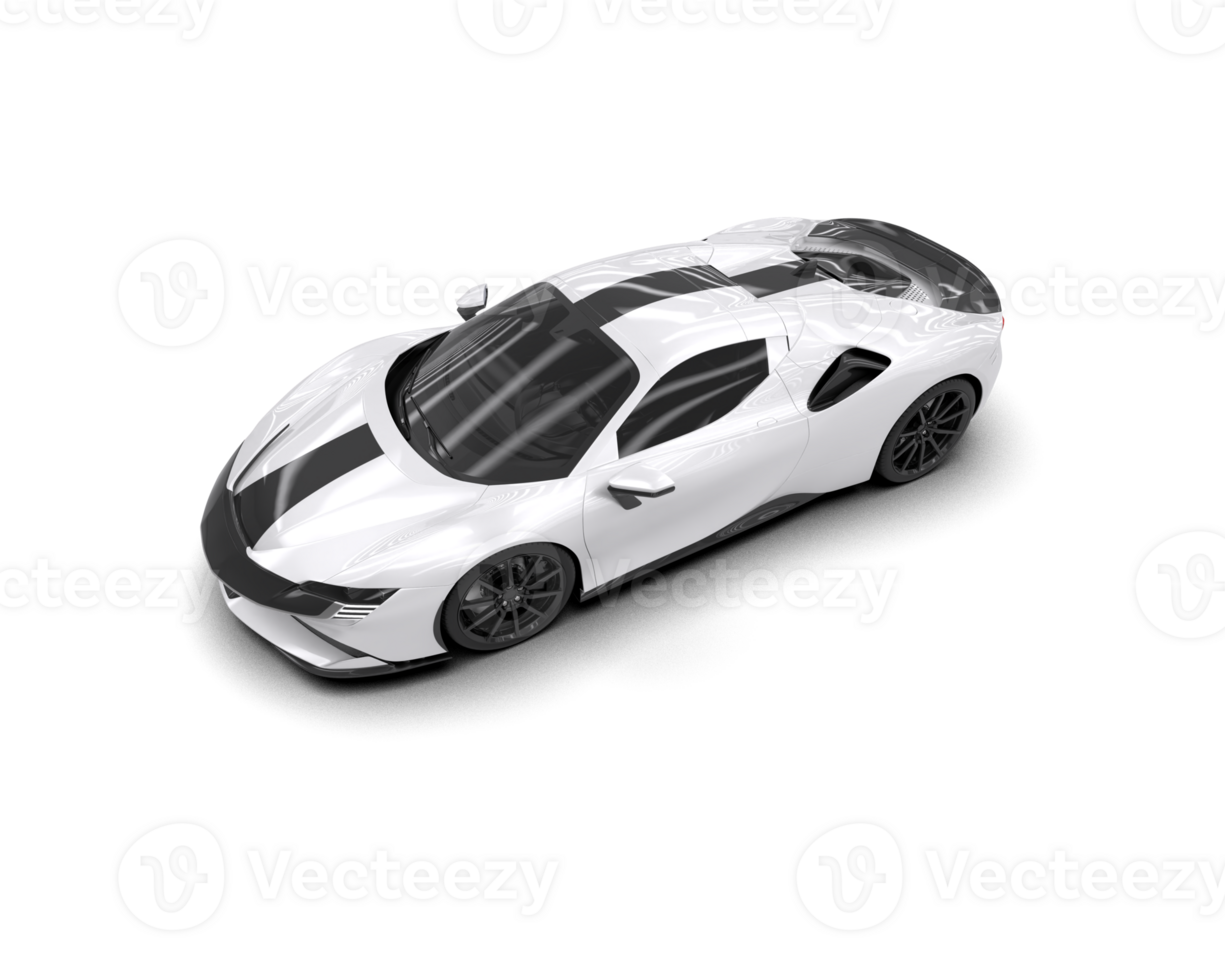 Realistic sport car isolated on background. 3d rendering - illustration png