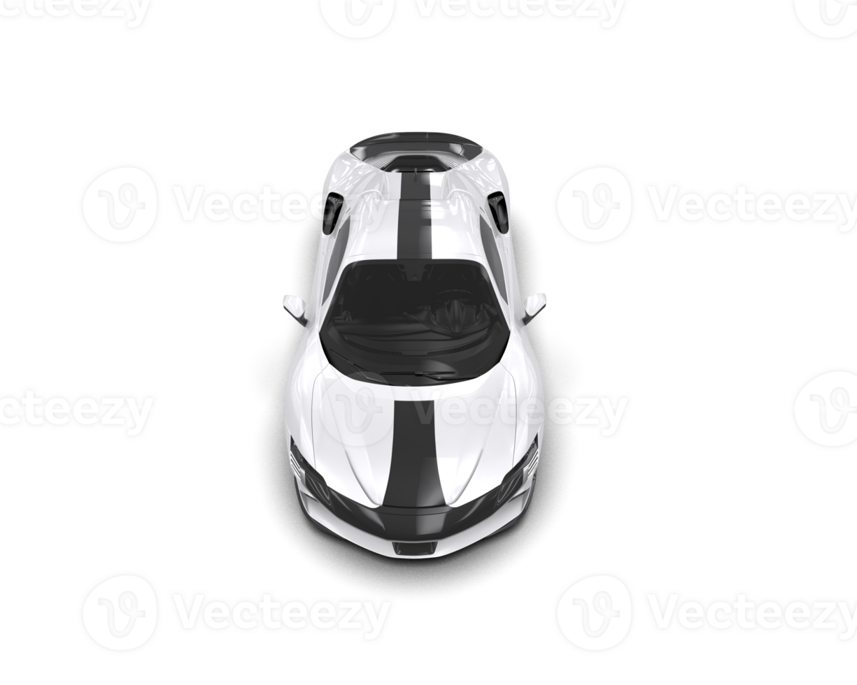 Realistic sport car isolated on background. 3d rendering - illustration png
