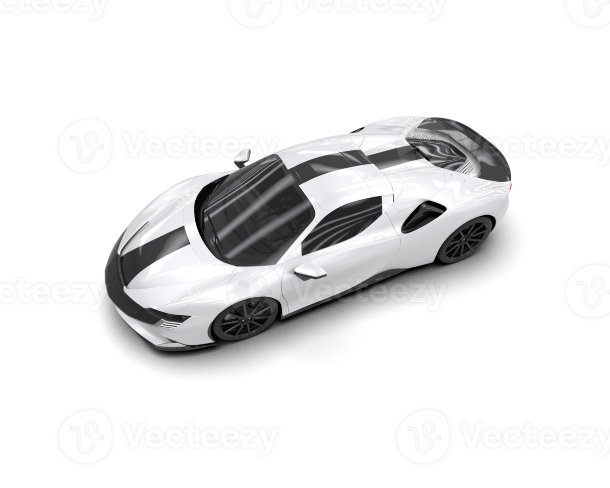 Realistic sport car isolated on background. 3d rendering - illustration png