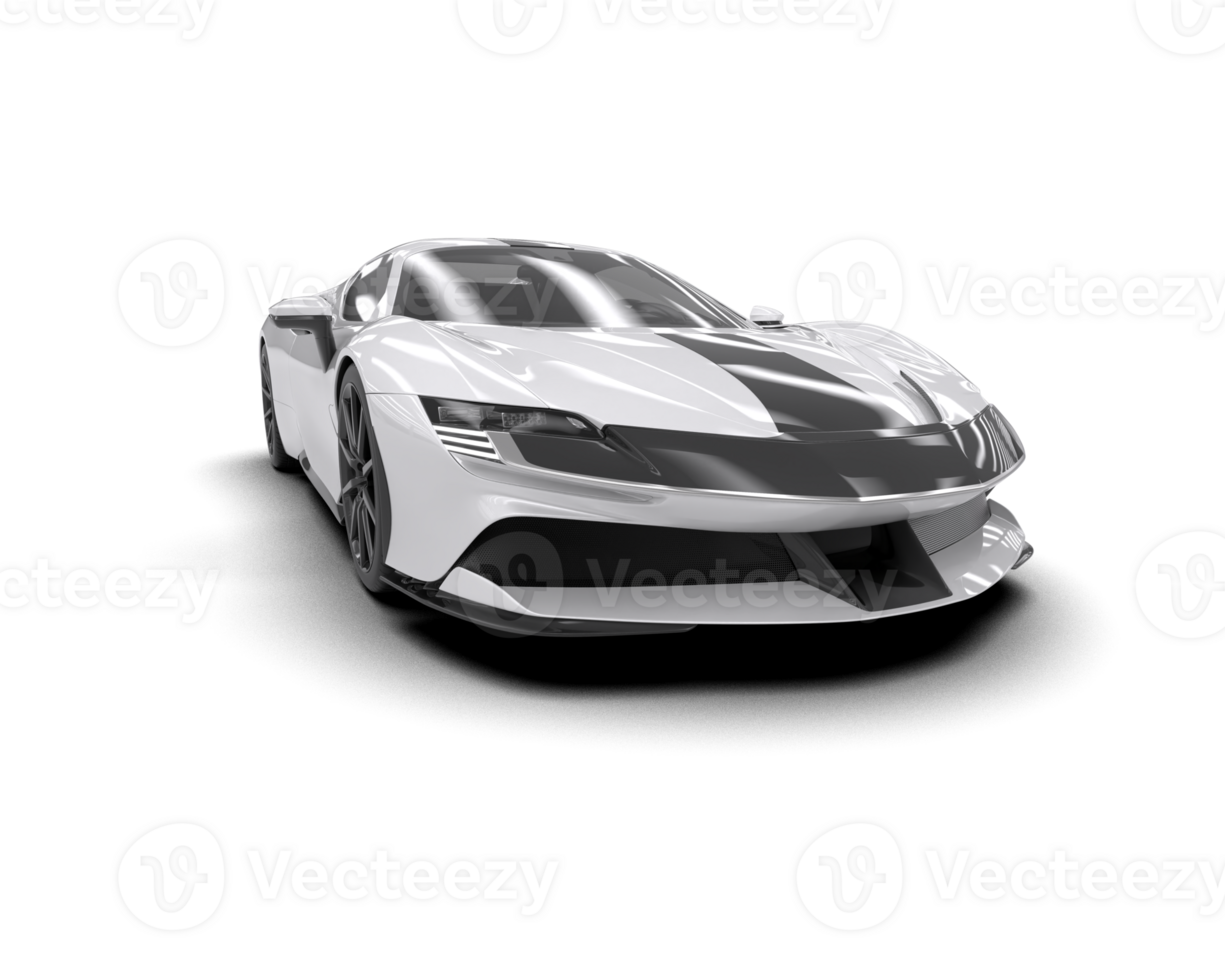 Realistic sport car isolated on background. 3d rendering - illustration png