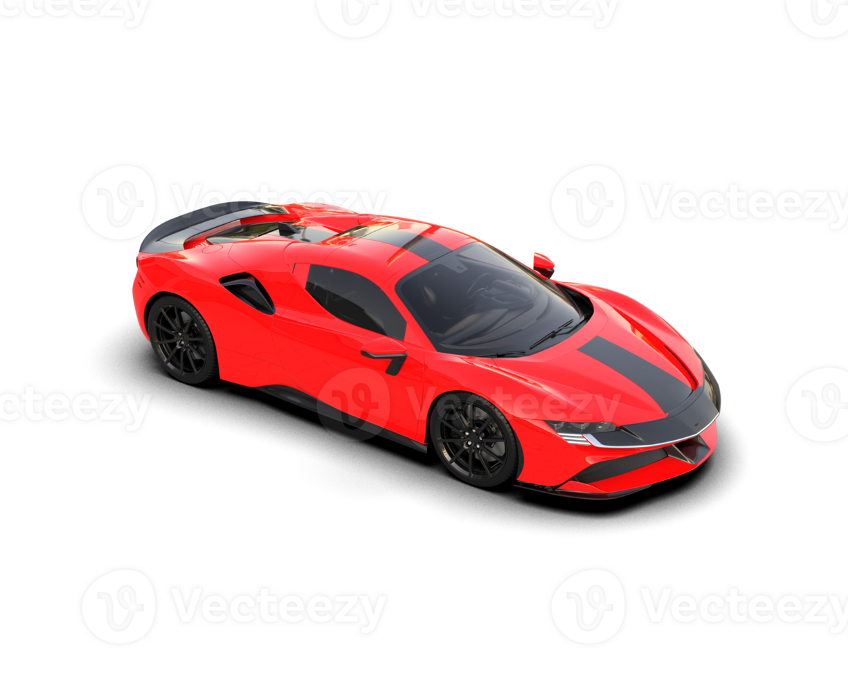 Realistic sport car isolated on background. 3d rendering - illustration png