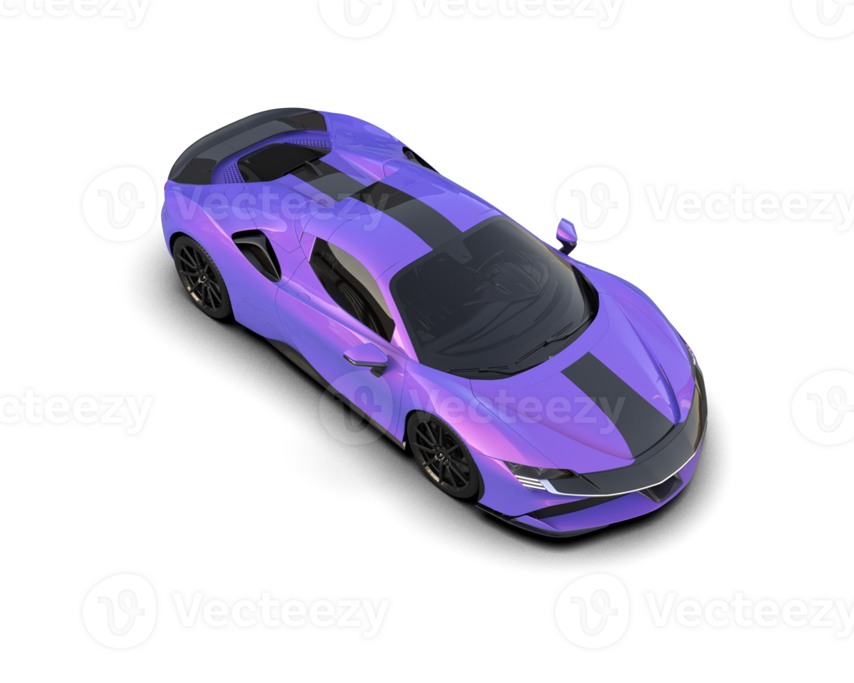 Realistic sport car isolated on background. 3d rendering - illustration png