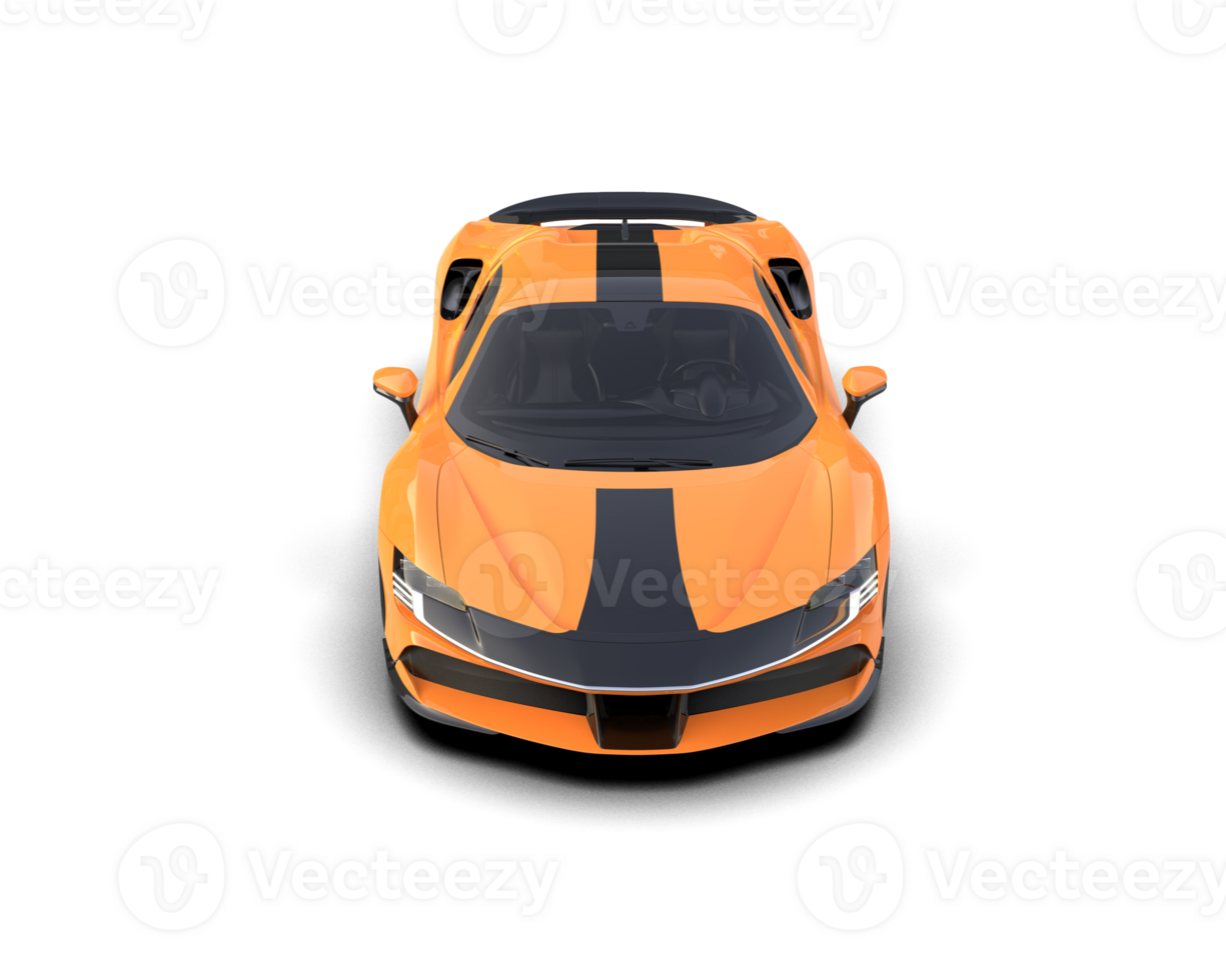 Realistic sport car isolated on background. 3d rendering - illustration png