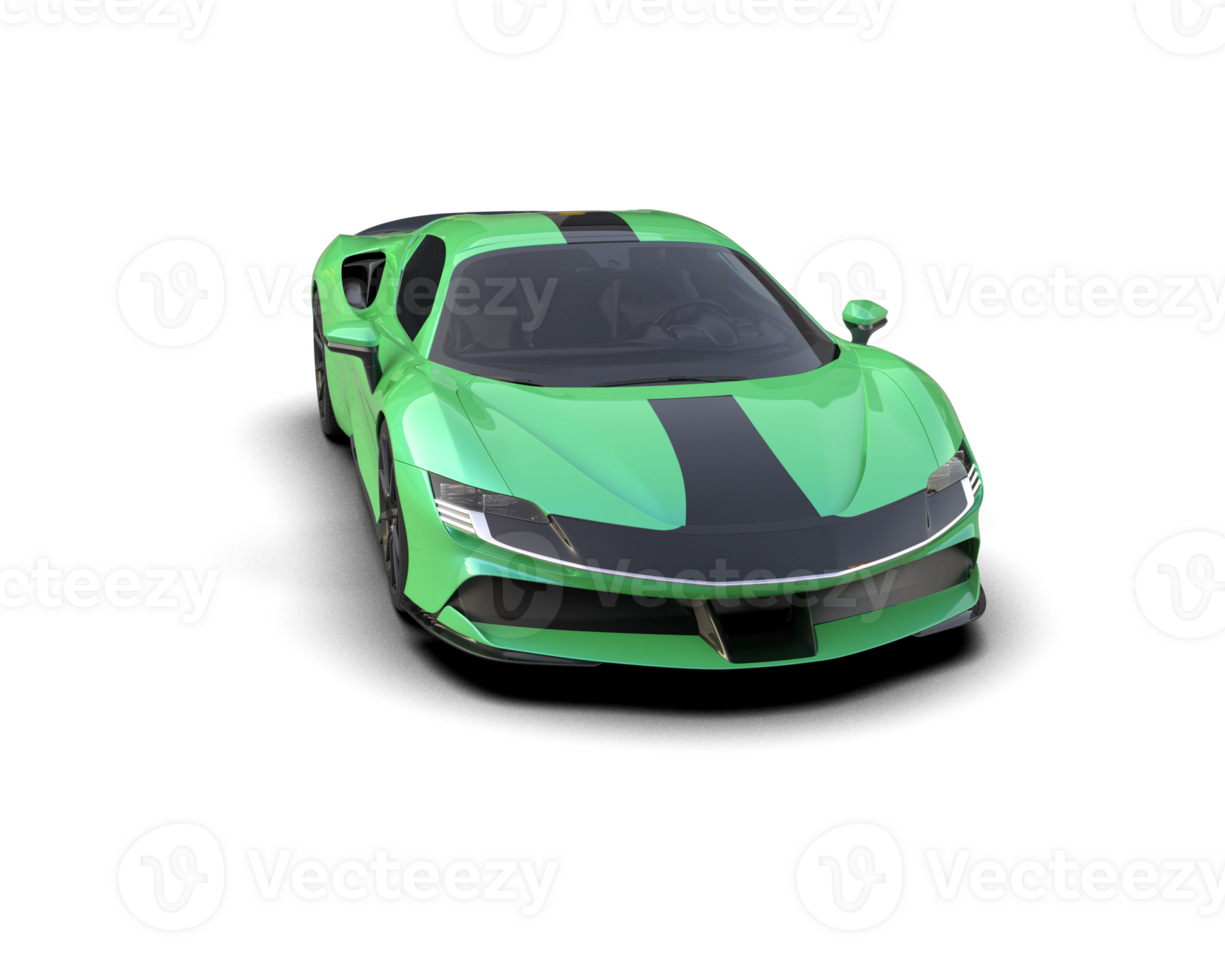 Realistic sport car isolated on background. 3d rendering - illustration png