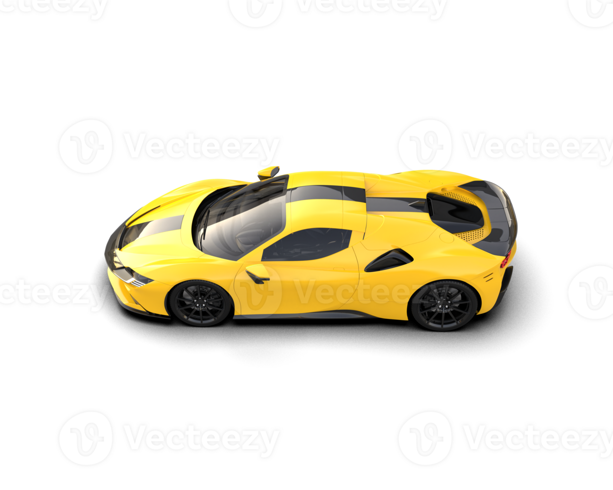 Realistic sport car isolated on background. 3d rendering - illustration png