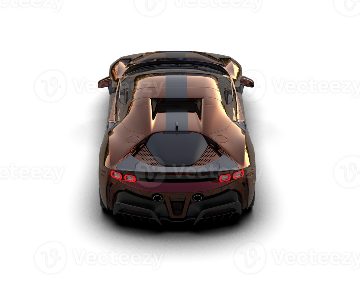 Realistic sport car isolated on background. 3d rendering - illustration png