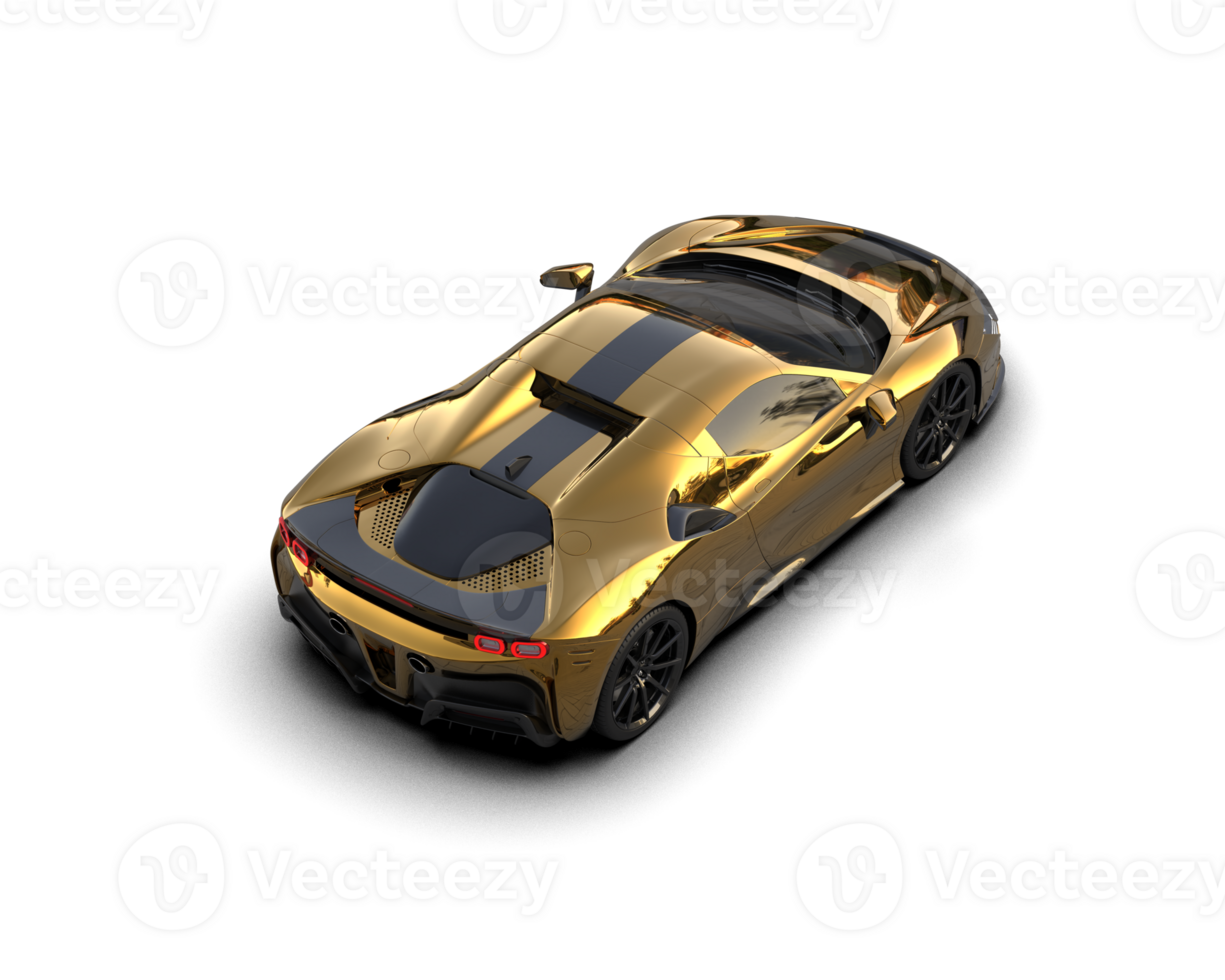 Realistic sport car isolated on background. 3d rendering - illustration png