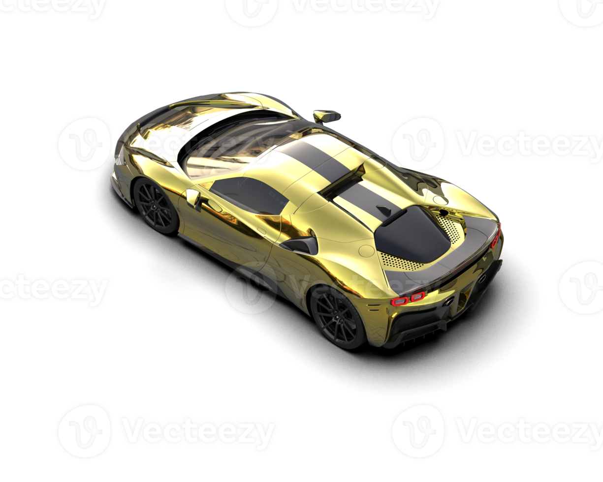 Realistic sport car isolated on background. 3d rendering - illustration png