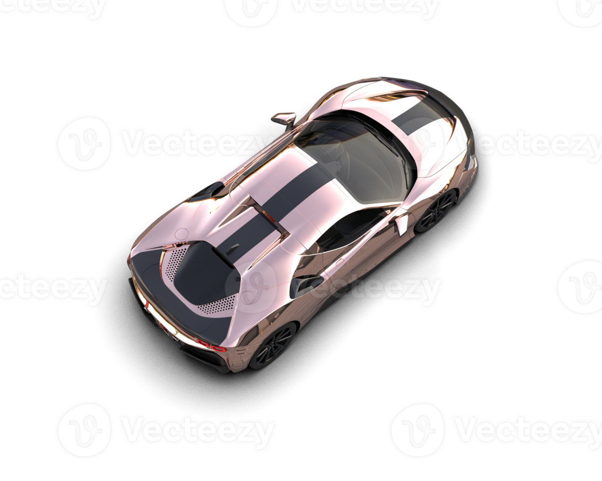 Realistic sport car isolated on background. 3d rendering - illustration png