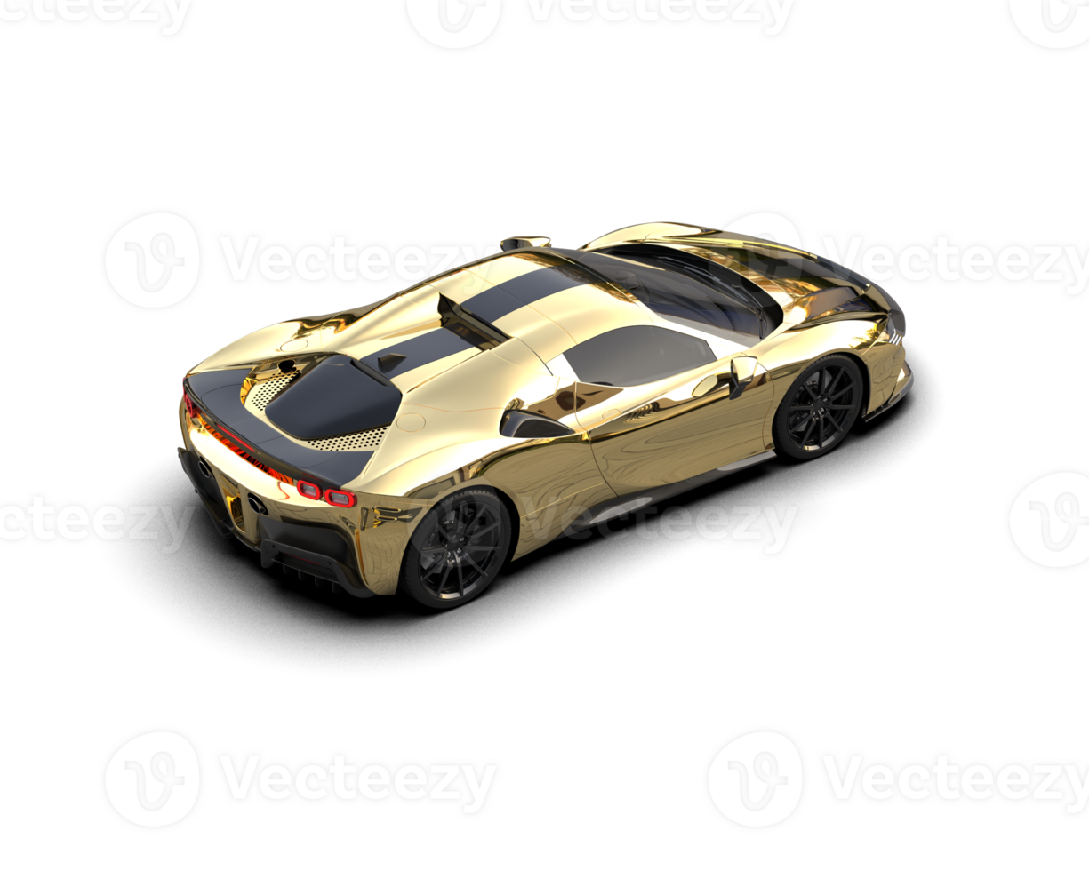 Realistic sport car isolated on background. 3d rendering - illustration png