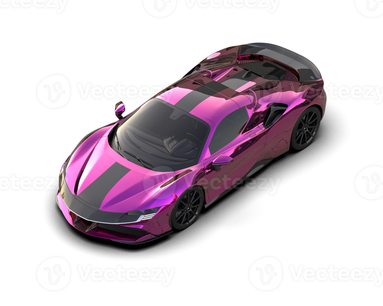Realistic sport car isolated on background. 3d rendering - illustration png