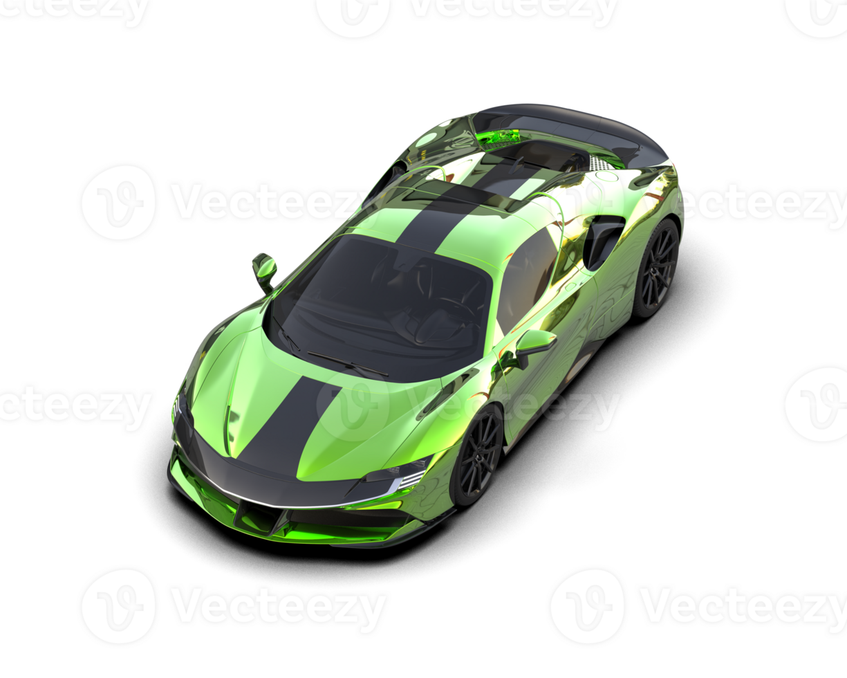 Realistic sport car isolated on background. 3d rendering - illustration png