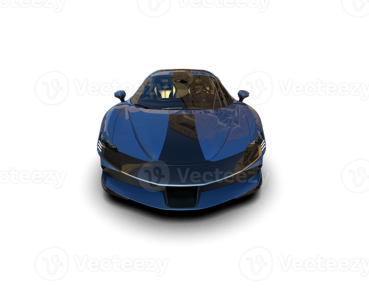 Realistic sport car isolated on background. 3d rendering - illustration png
