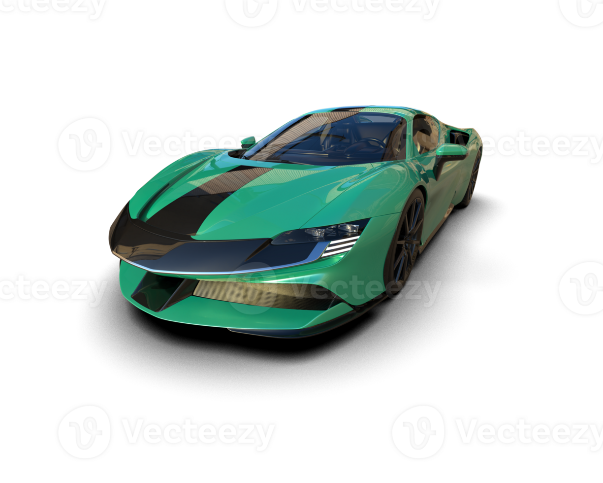 Realistic sport car isolated on background. 3d rendering - illustration png