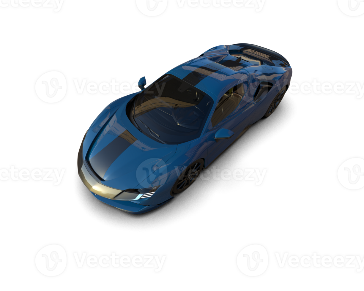 Realistic sport car isolated on background. 3d rendering - illustration png