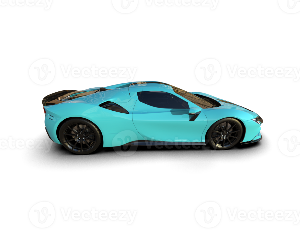 Realistic sport car isolated on background. 3d rendering - illustration png
