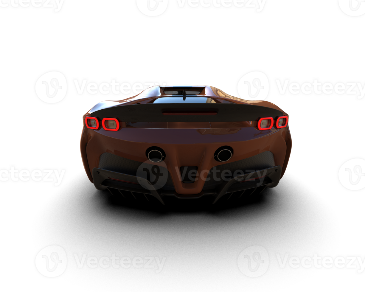 Realistic sport car isolated on background. 3d rendering - illustration png