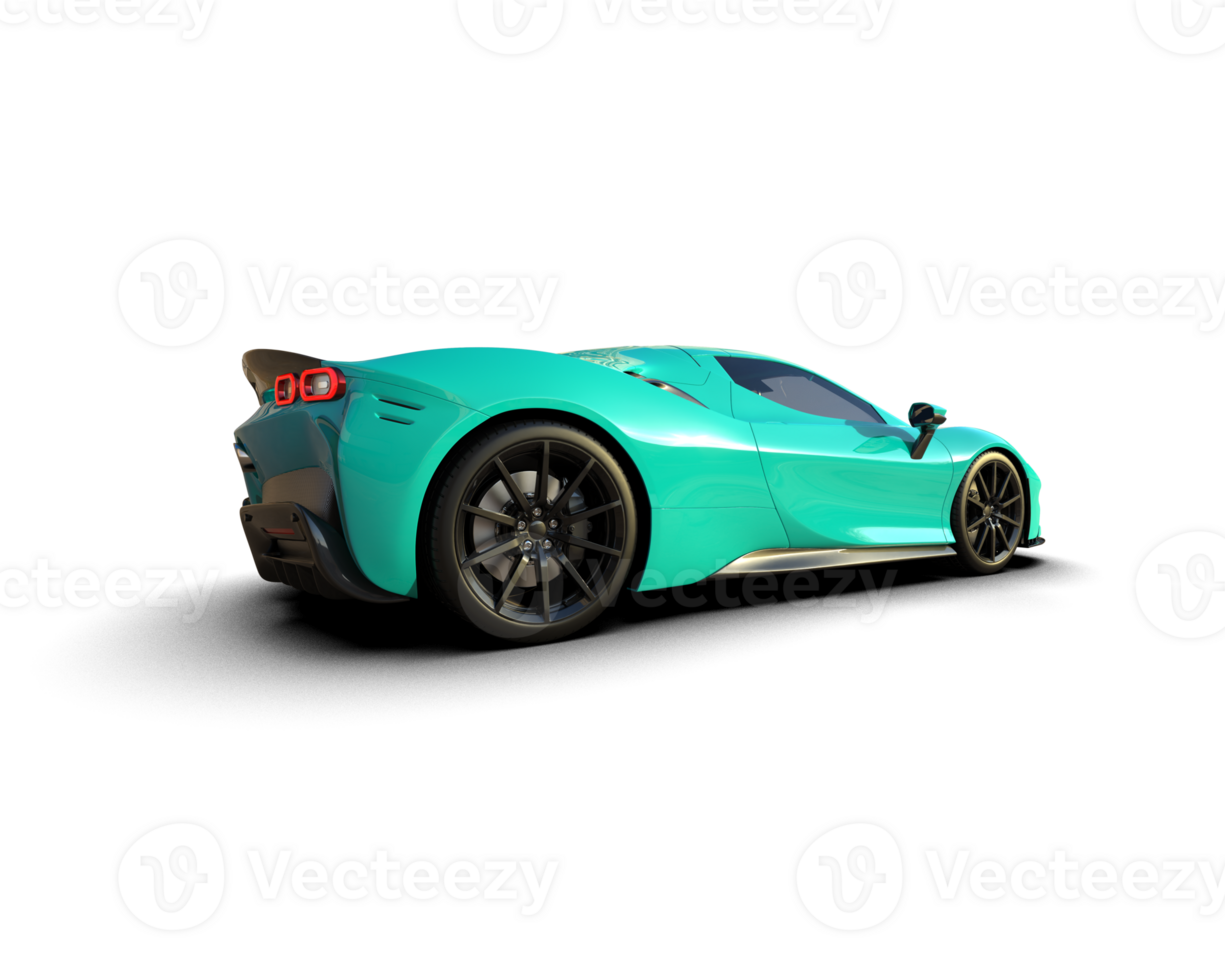 Realistic sport car isolated on background. 3d rendering - illustration png