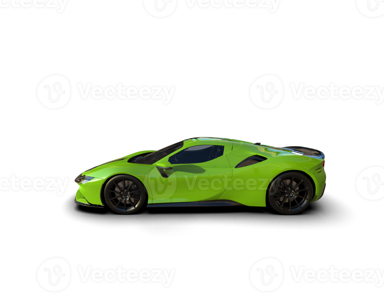 Realistic sport car isolated on background. 3d rendering - illustration png