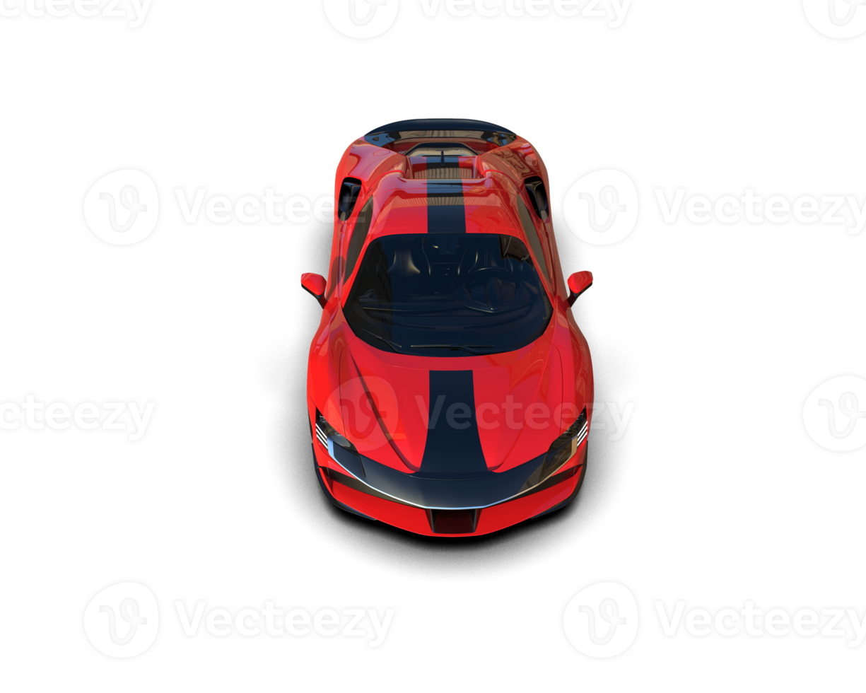 Realistic sport car isolated on background. 3d rendering - illustration png