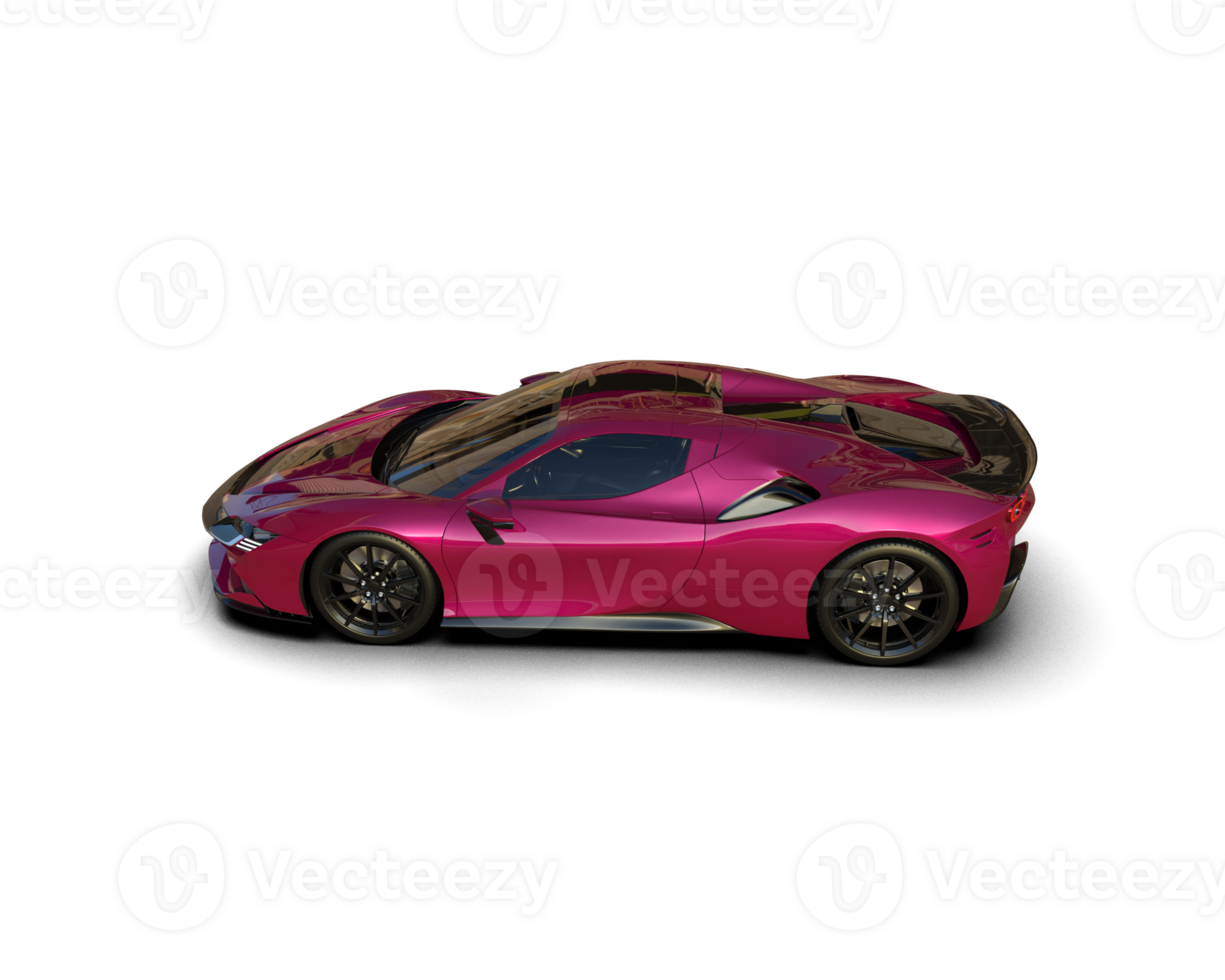 Realistic sport car isolated on background. 3d rendering - illustration png