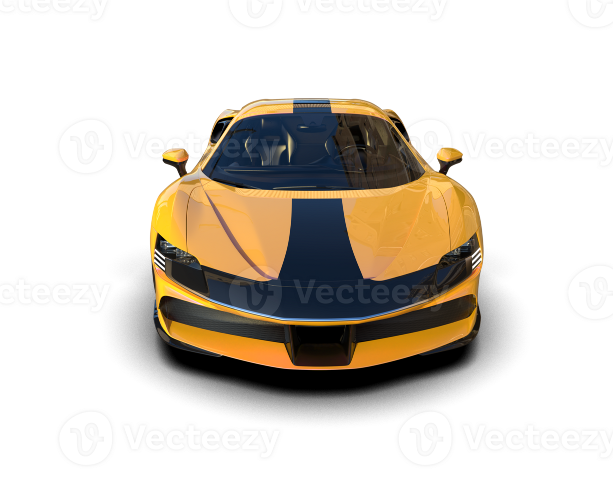 Realistic sport car isolated on background. 3d rendering - illustration png