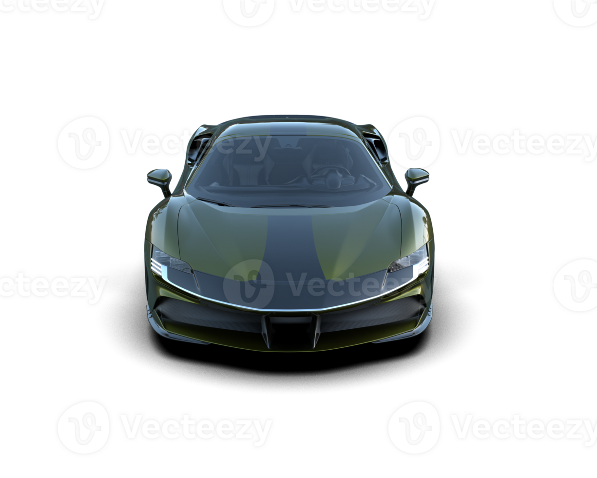 Realistic sport car isolated on background. 3d rendering - illustration png