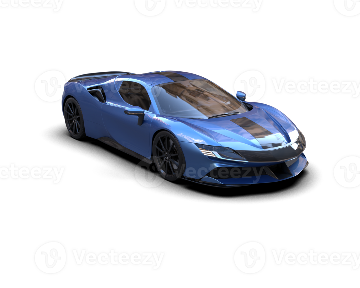 Realistic sport car isolated on background. 3d rendering - illustration png