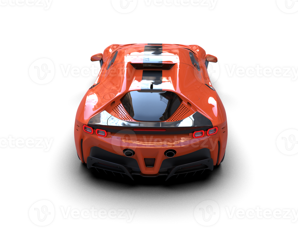Realistic sport car isolated on background. 3d rendering - illustration png