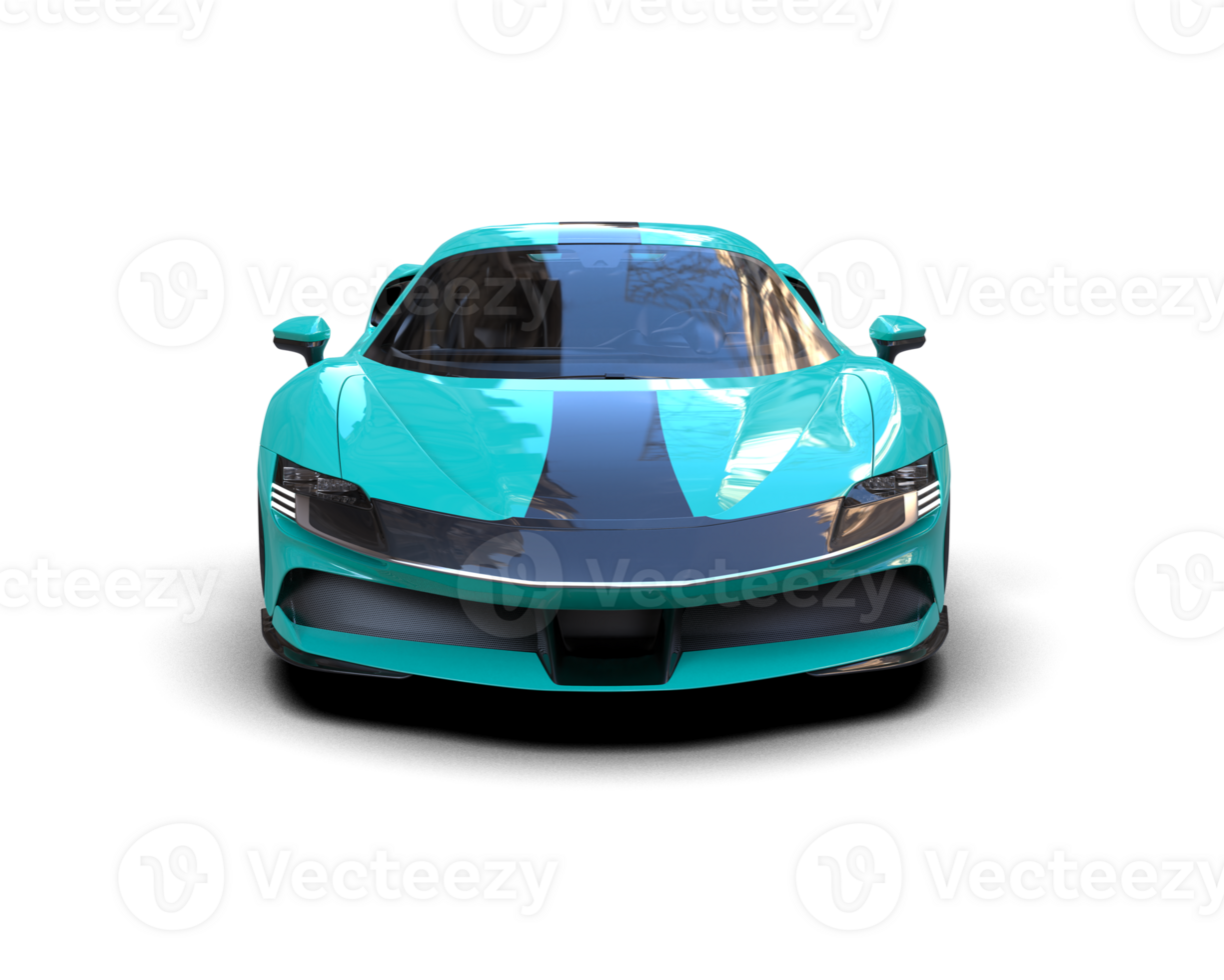 Realistic sport car isolated on background. 3d rendering - illustration png