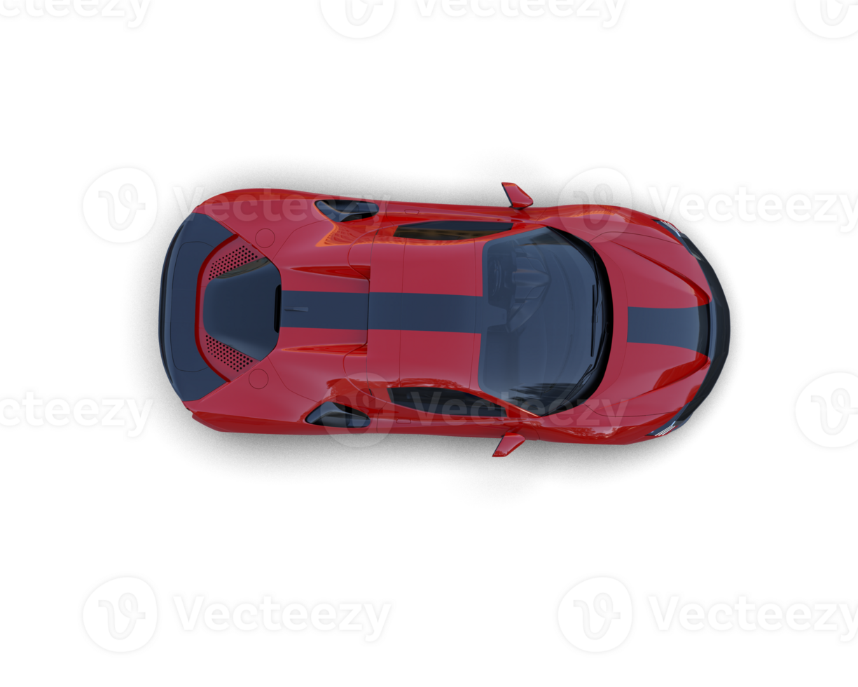 Realistic sport car isolated on background. 3d rendering - illustration png