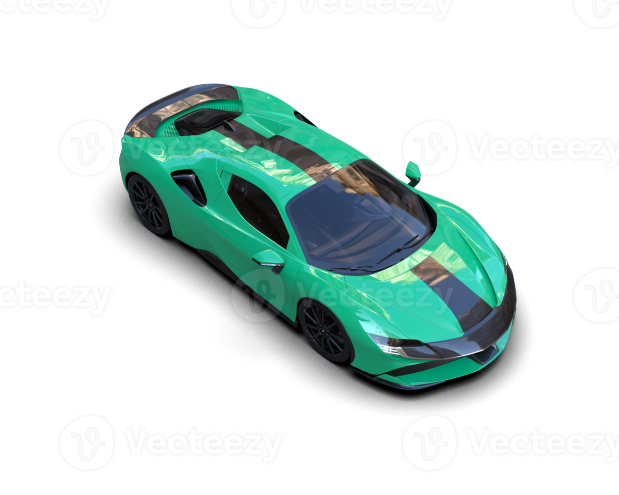 Realistic sport car isolated on background. 3d rendering - illustration png