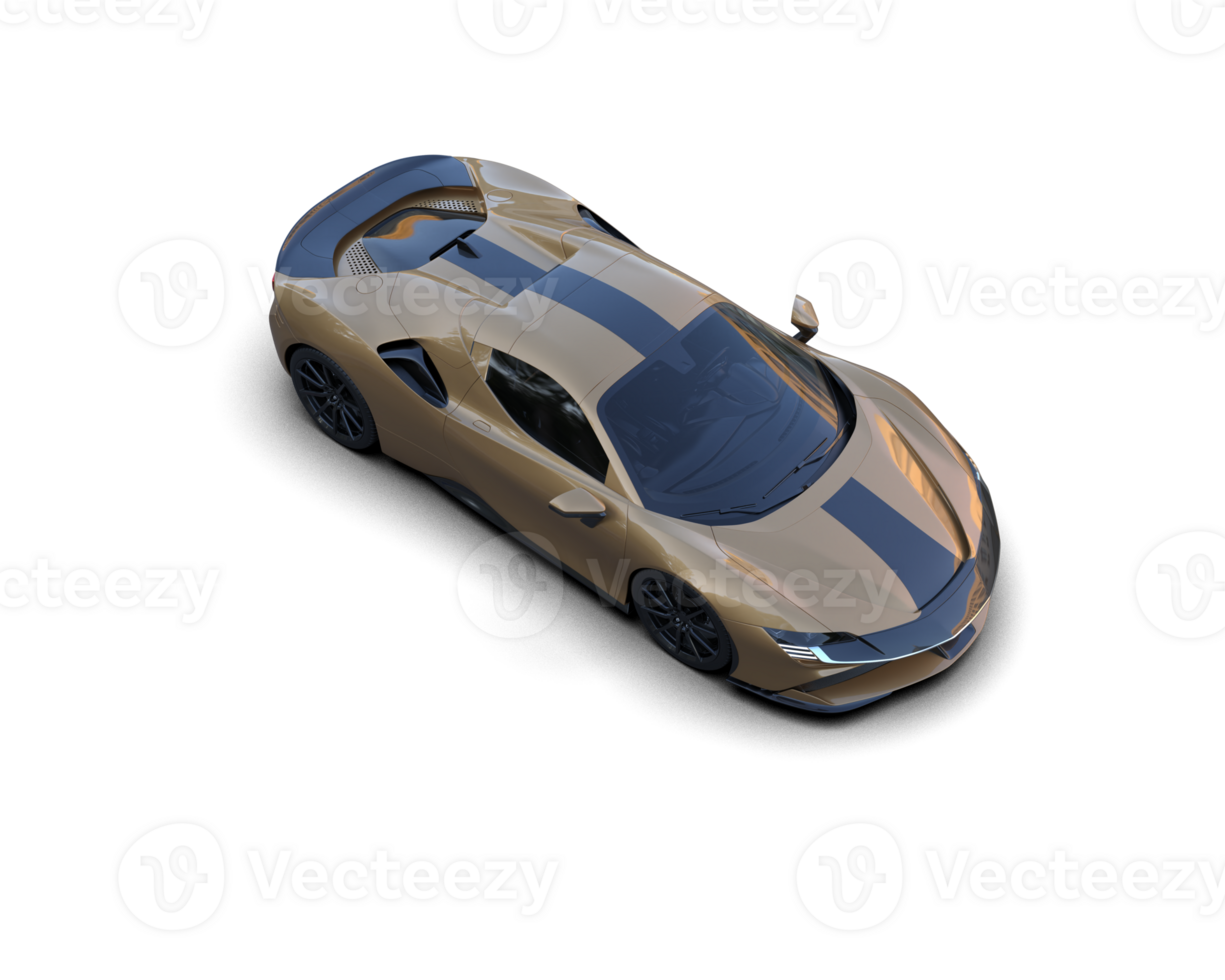 Realistic sport car isolated on background. 3d rendering - illustration png