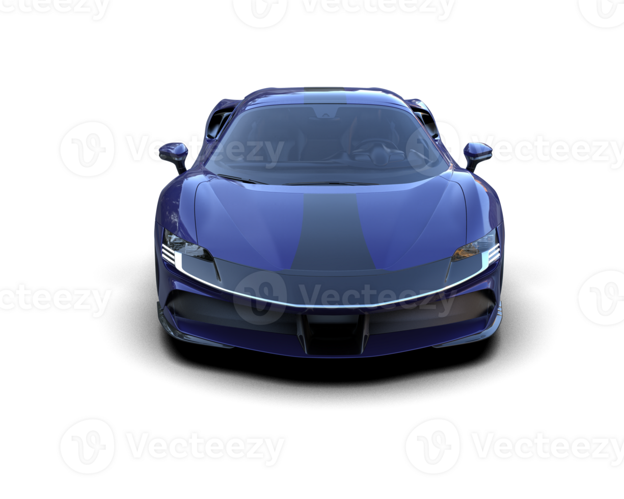 Realistic sport car isolated on background. 3d rendering - illustration png